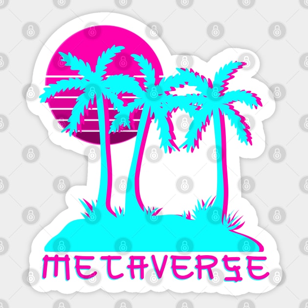 Retro Metaverse NFT Retro Defi Cyberpunk Vapourware Aesthetic Crypto Sticker by faiiryliite